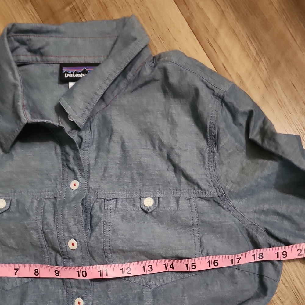 Patagonia Women’s Modest Denim Shirt Dress Blue Size 6 - Picture 5 of 9